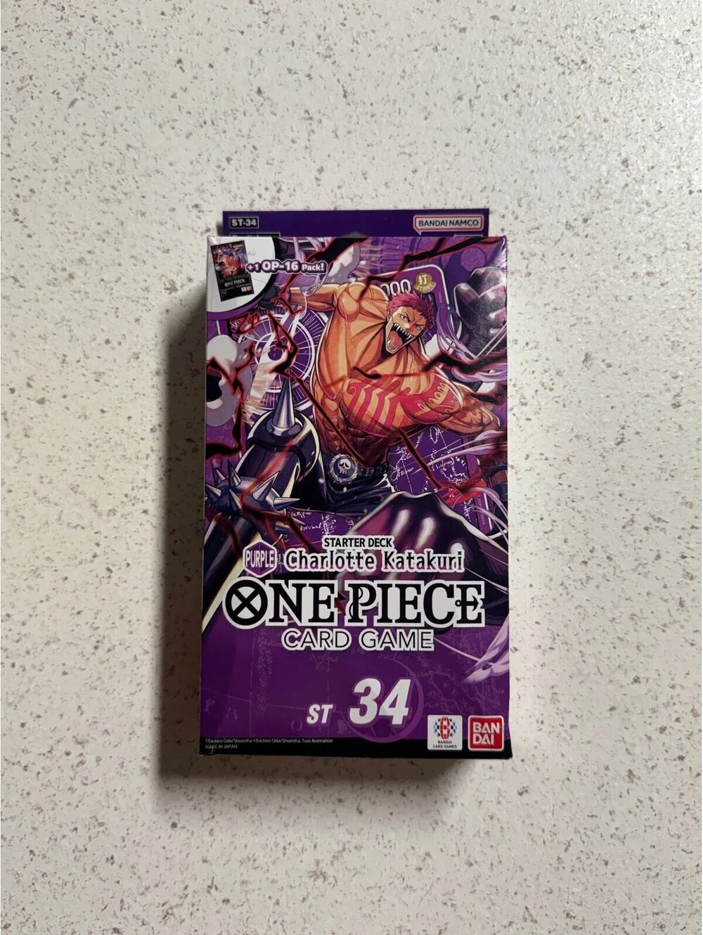 Bandai One Piece Card Game Starter Deck ST-34 Purple Charlotte Katakuri ENGLISH